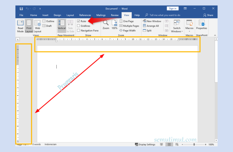 Cara Tampilkan Ruler pada Microsoft Word, Gampang Banget!